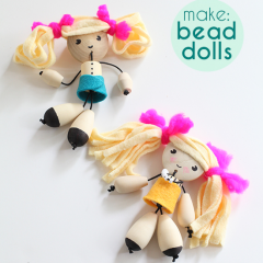 Thumbnail image for make: diy wooden bead dolls
