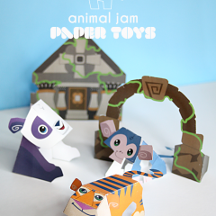 Thumbnail image for animal jam paper toys printables – lost temple of zios