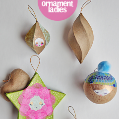 Thumbnail image for DIY ornament ladies for your tree