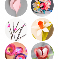 Thumbnail image for six paper flowers to hurry Spring along