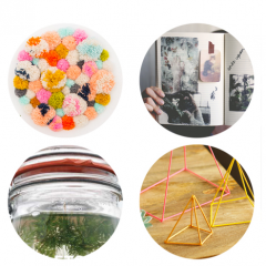 Thumbnail image for round about: pom pom walls & diy biospheres
