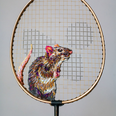 Thumbnail image for worth 1000 words: embroidered rackets