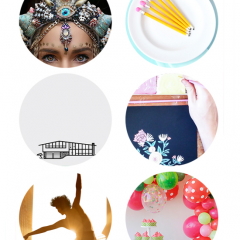 Thumbnail image for round about: watermelon party & seashell crowns