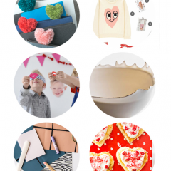 Thumbnail image for round about: valentine pancakes & pin the kiss