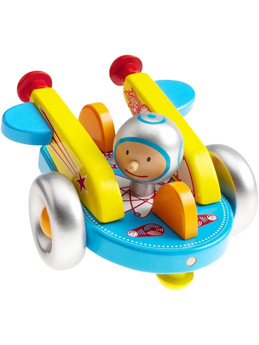 Djeco Wooden Toy Spaceship with Astronaut