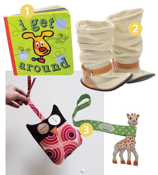Baby Fashion Boots, Modern Board Book, Handmade Pull Musical Owl