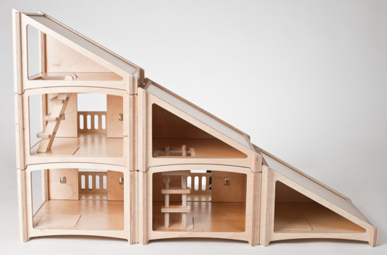 Toideloi Stackhouse Modular Wooden Dollhouse