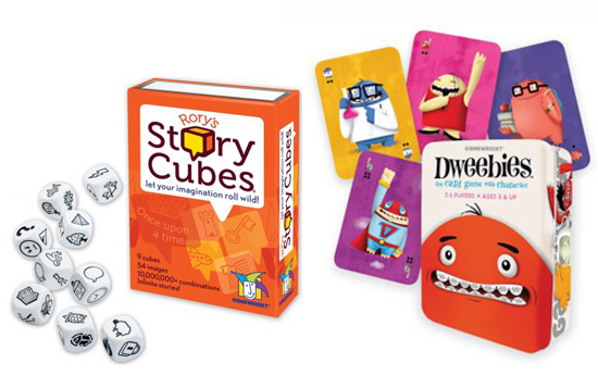 Gamewright Games Dweebies Monster Card Game and Rory's Story Cubes Story-telling Game