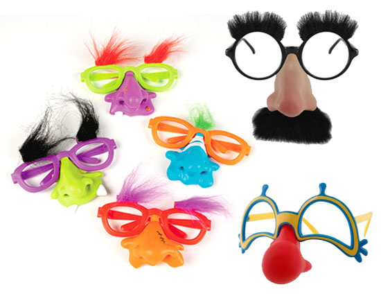 Disguise glasses and costume dress up play for kids