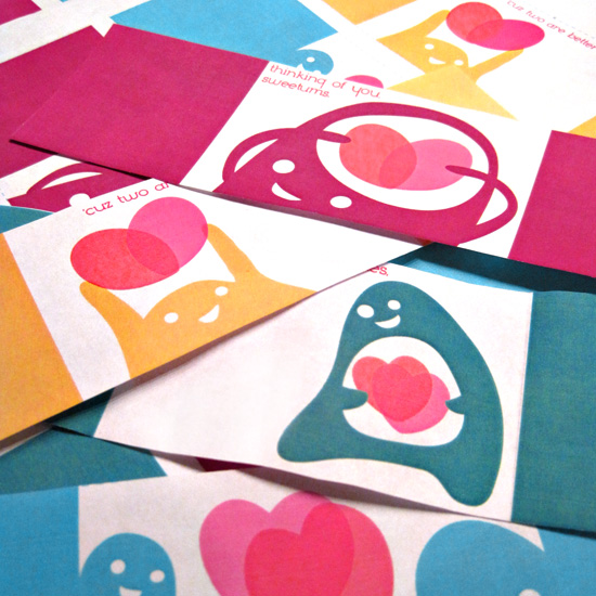 Free Download and Print Modern Fun Kids Valentine's Cards Downloadable