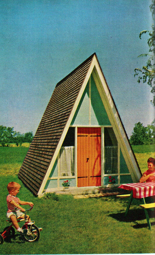 Vintage A Frame Kids Playhouse Ideas