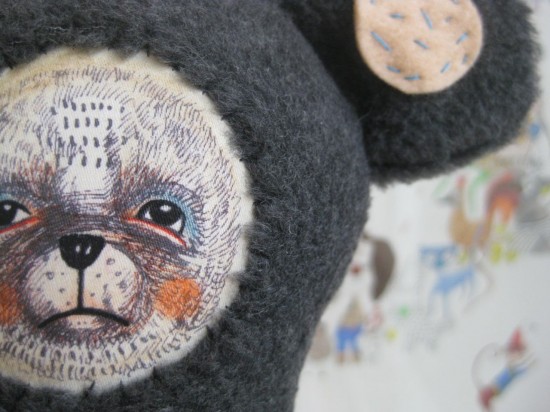 Handmade Illustrated Stuffed Plush Vintage Retro Bear on Etsy