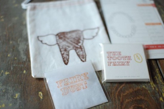 modern handmade tooth fairy kit and pouch for kids