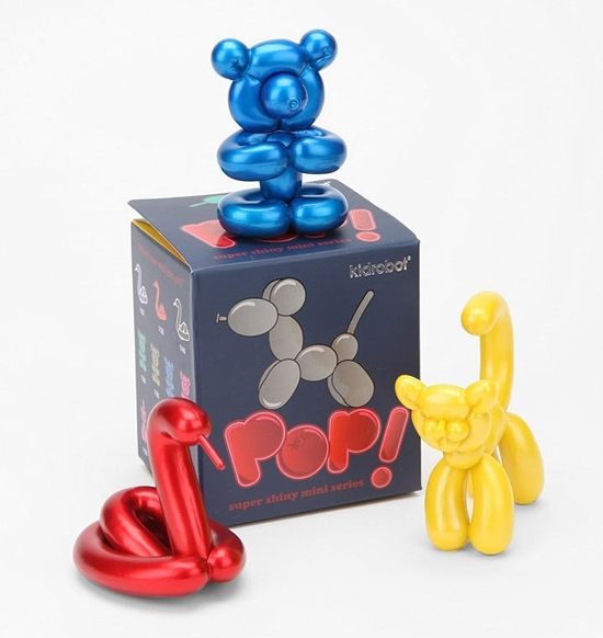 Kidrobot Pop! Super Shiny Mini Figures Balloon Animals Collectible Art Toys make great stocking stuffers