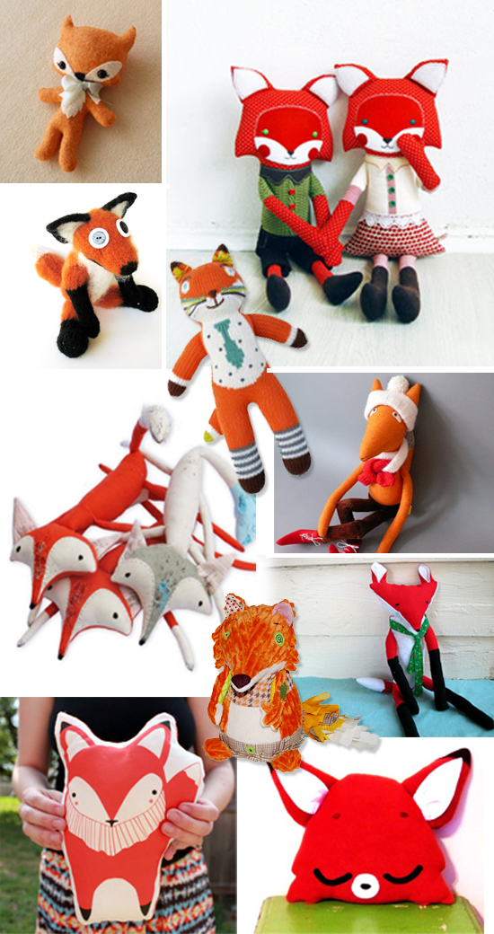 Best stuffed fox toys and diy patterns 