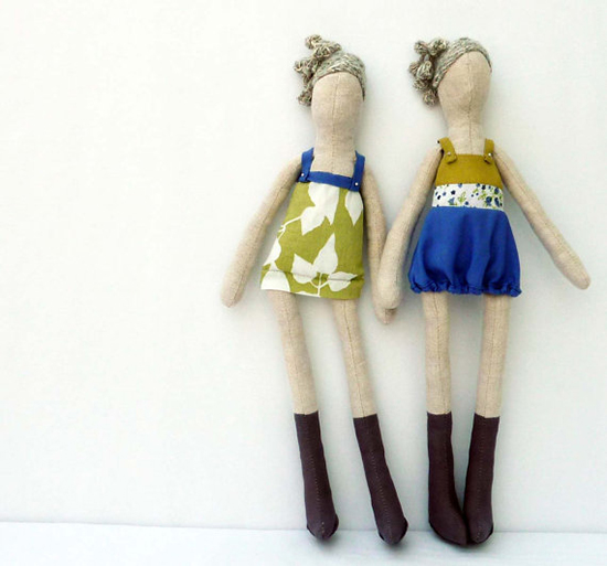 Kooky Handmade Fashion Modern Dolls on Etsy