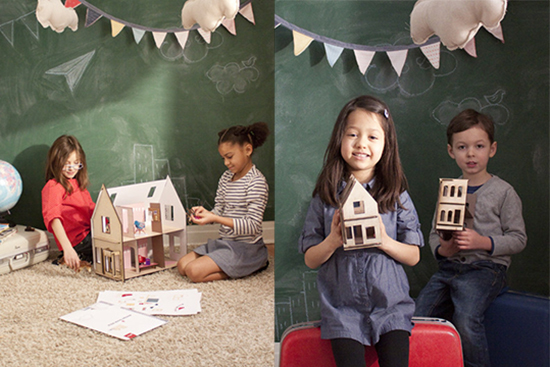 Lille Huset - craft and DIY creative wood dollhouse kits for kids