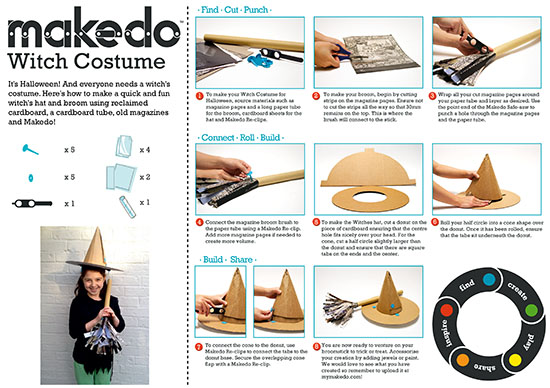 Makedo Eco-friendly DIY Kits – Make Your Own Halloween Costumes – Cardboard  Kids Crafts