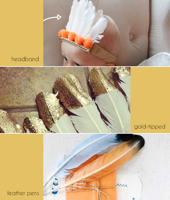 DIY Feathers inspiration for your Thanksgiving holiday