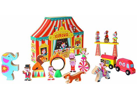 French Toys - Janod Story Box Circus Wooden Play Set