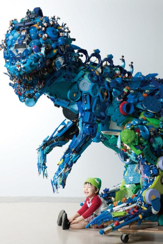 Hiroshi Fuji Discarded Toy Art Installation