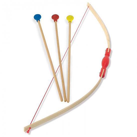Wooden Bow and Arrow - Classic outdoor toys for kids