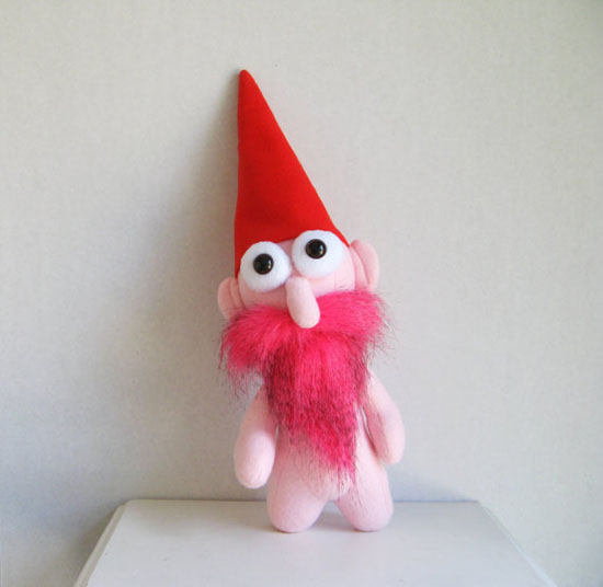 Funny Stuffed Gnomes, PIrates, and Vikings from Fluffy Flowers on Etsy