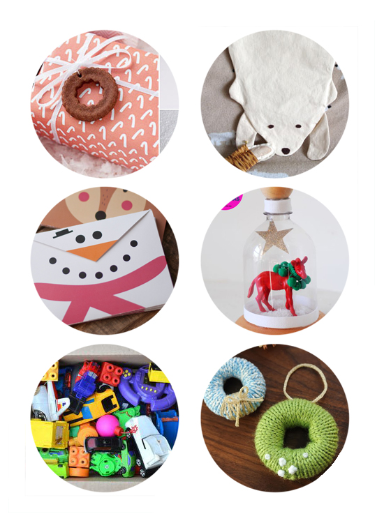 This week's top links: diy christmas ornaments, diy snow globe, diy gift wrapping presents, bear bag, toy organization.