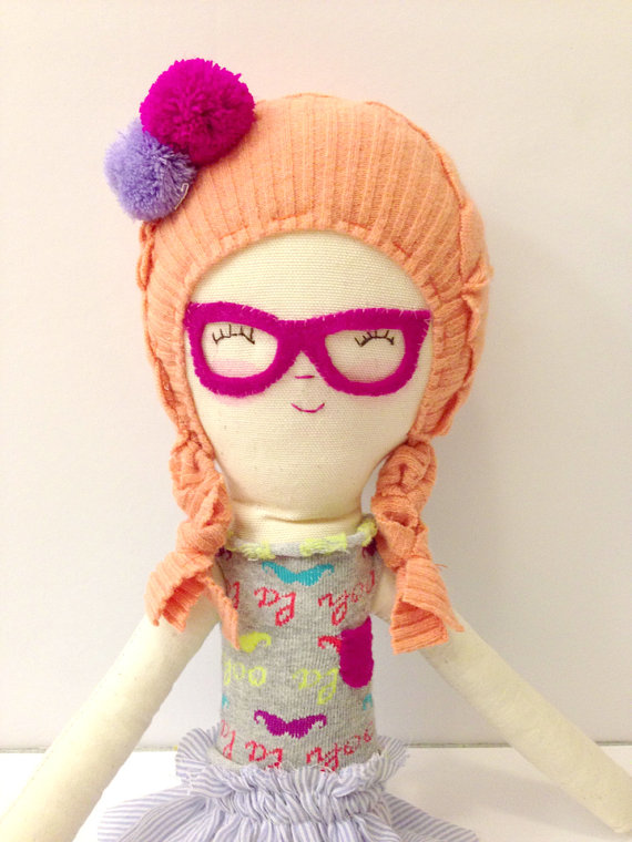 Handmade Dolls with Glasses - Tiny Little Dream on Etsy