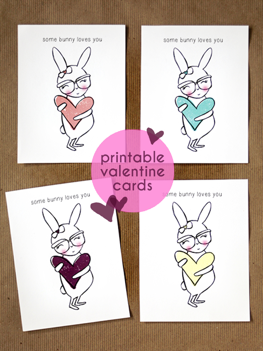 Free Printable Valentine Cards for Kids - DIY Craft Valentine's - Download and print