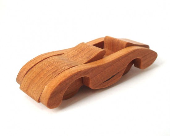 Handmade wooden miniature toy cars on Etsy - from Ooh Look It's A Rabbit
