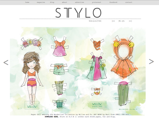 Stylo Magazine Issue 2 - Willow Paper Dolls
