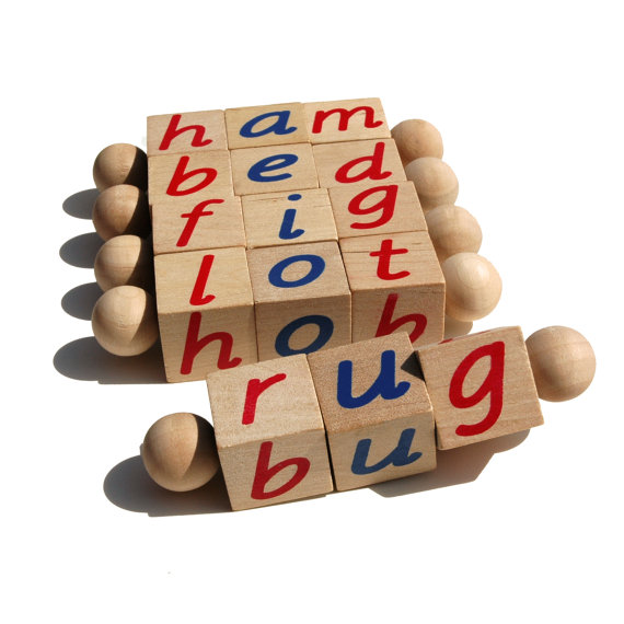 Reading Blocks Toy set from Quality Montessori