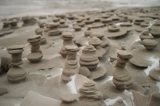 Frozen sand Sculptures - Winter Photography - Winter Beauty | Small for Big
