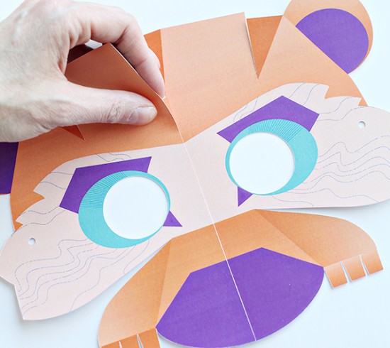 Printable Bear Mask - Mask Paper Craft for Kids - Cricut Explore Bear Paper Mask