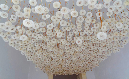 Regine Ramseier Dandelion art installation