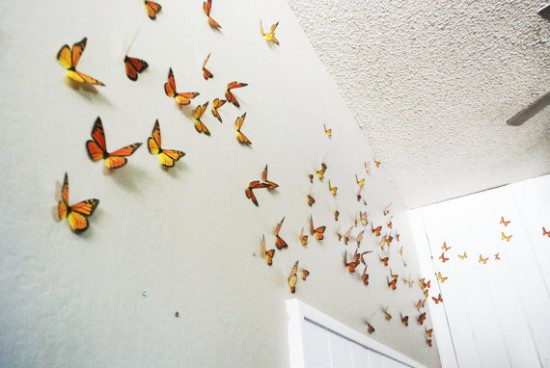 free milkweed seeds for monarch butterflie s- 3d butterfly wall art from Heidi's Hubbub