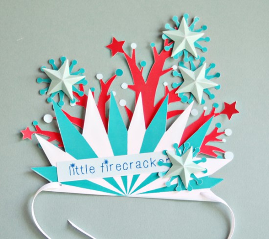 4th of JUly DIY for Kids - Printable paper crafts for kids - 4th of July crown
