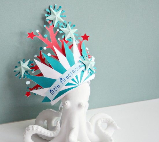 4th of JUly DIY for Kids - Printable paper crafts for kids - 4th of July crown