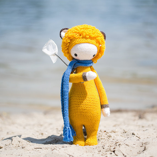 Handmade Crocheted Animals - Lalylala stuffed toys - Mr. Pom Pon stuffed animals | Small for Big