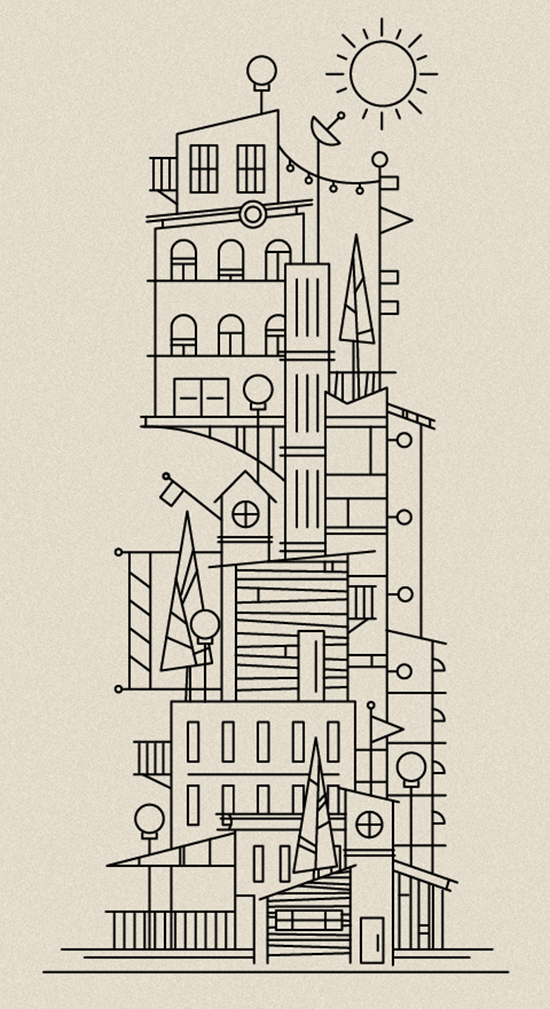 Don't Get Lost in the City illustration - Scott Hill | Small for Big
