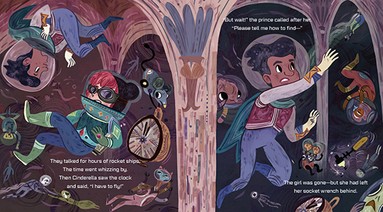 Interstellar Cinderella children's book - modern princess fairytale 