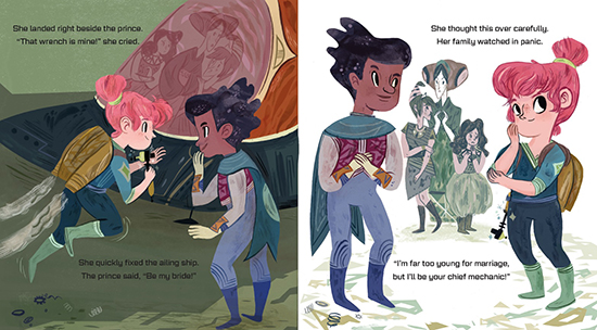 Interstellar Cinderella children's book - modern princess fairytale 