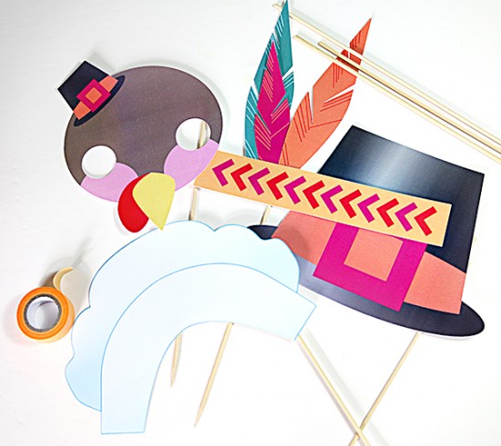 Cricut svg printable paper crafts for Thanksgiving - Thanksgiving DIY for Kids - Thanksgiving Photo Props