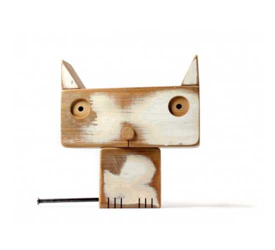Animaderos Cat - Wood Animal Sculptures - Friendly Cat Art | Small for Big