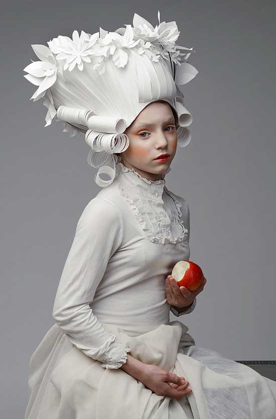 Paper Art - Russian Artist Azya Kozina - Sculptural Paper Wigs | Small for Big