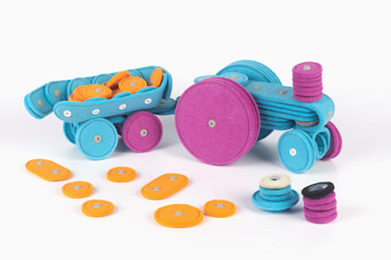 felt building toy concept - soft construction toys for kids