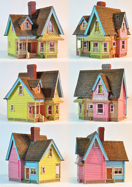 Up! House Movie Poster - Rainbow House - Dollhouse Ideas | Small for Big