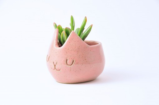 animal planter handmade ceramic plant pots
